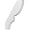 Ekena Millwork 3-in. W x 18-in. D x 24-in. H Ridgewood Architectural Grade PVC Knee Brace BRCP03X18X24RID - alternate 1